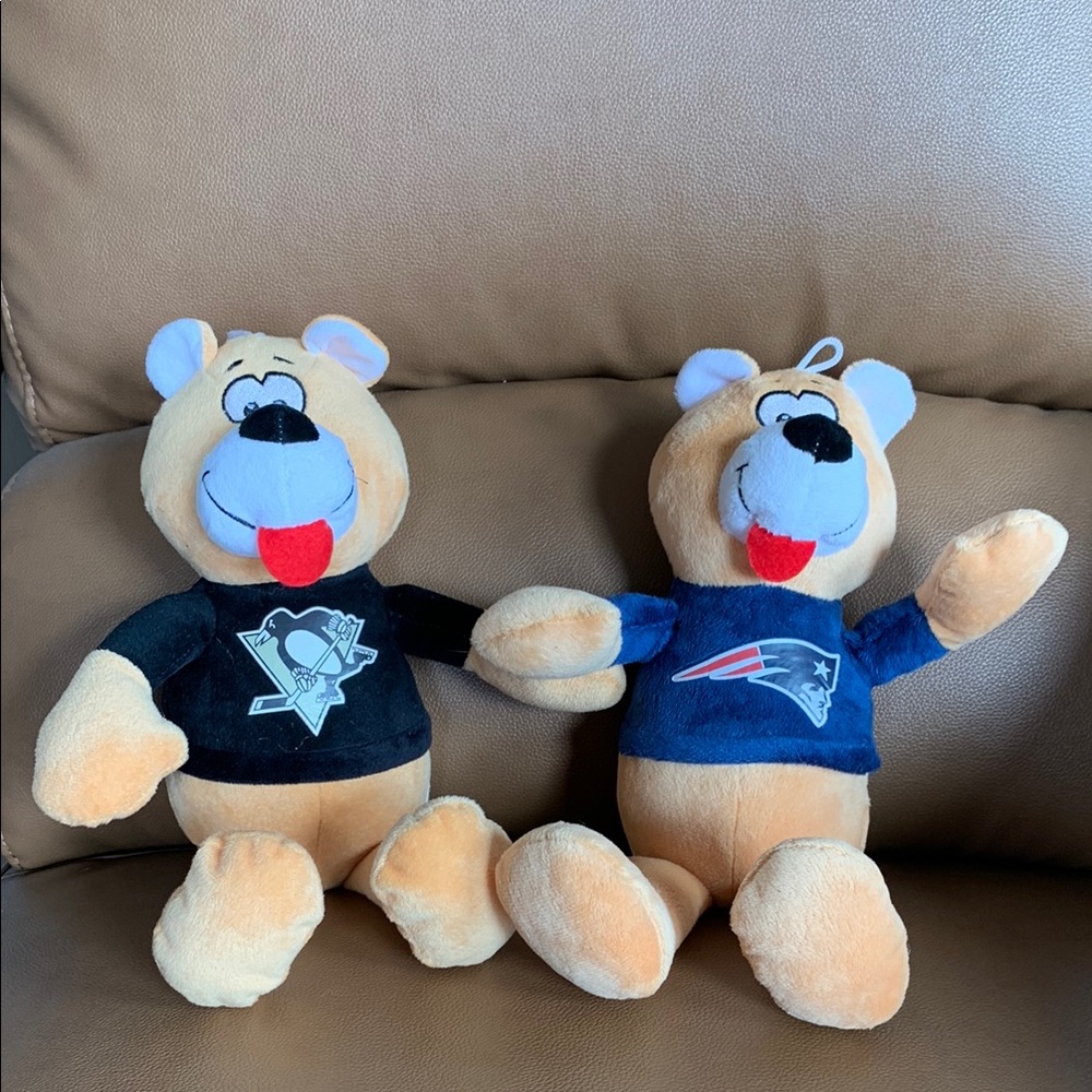 Team Spirit Plush Bears - Black and Blue
